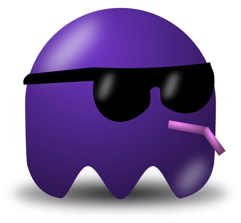 The png image of the challenge Weird purple ghost character with glasses and a straw image given in the challenge